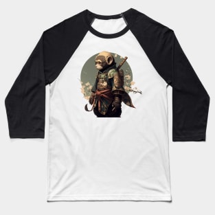 Cute Monkey Warrior Baseball T-Shirt